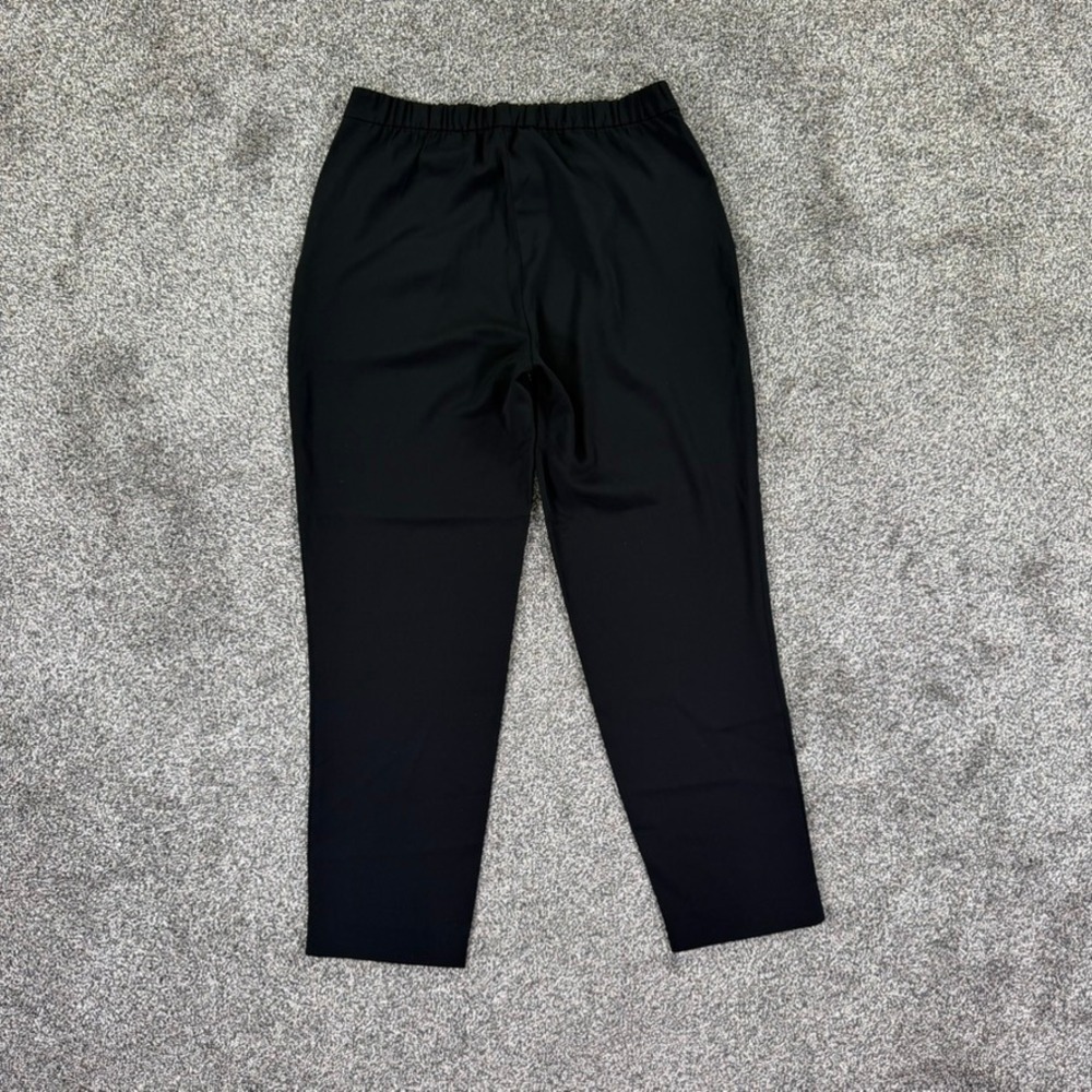 Ministry of Supply Kinetic Tapered Pants Womens 6 Black Pleated Stretch Trousers - Picture 2 of 9